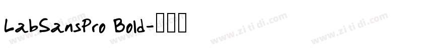 LabSansPro Bold字体转换